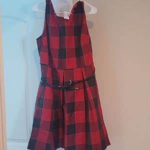 NWT Red and black plaid dress